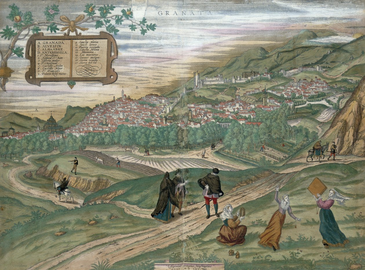 Kort over Granada, fra 