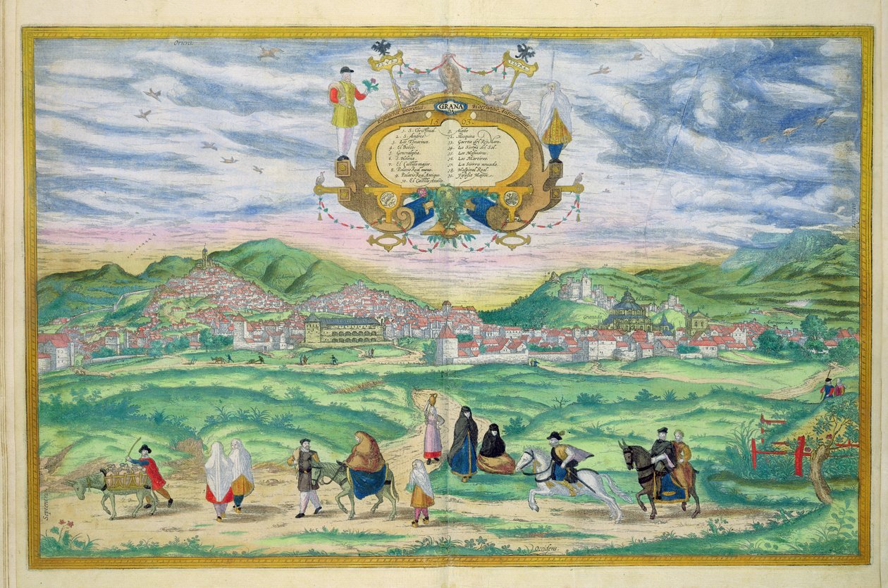 Kort over Granada, fra 