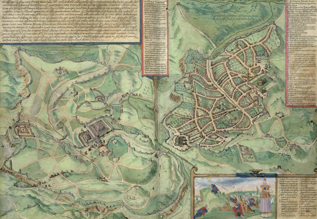 Kort over Jerusalem, fra 