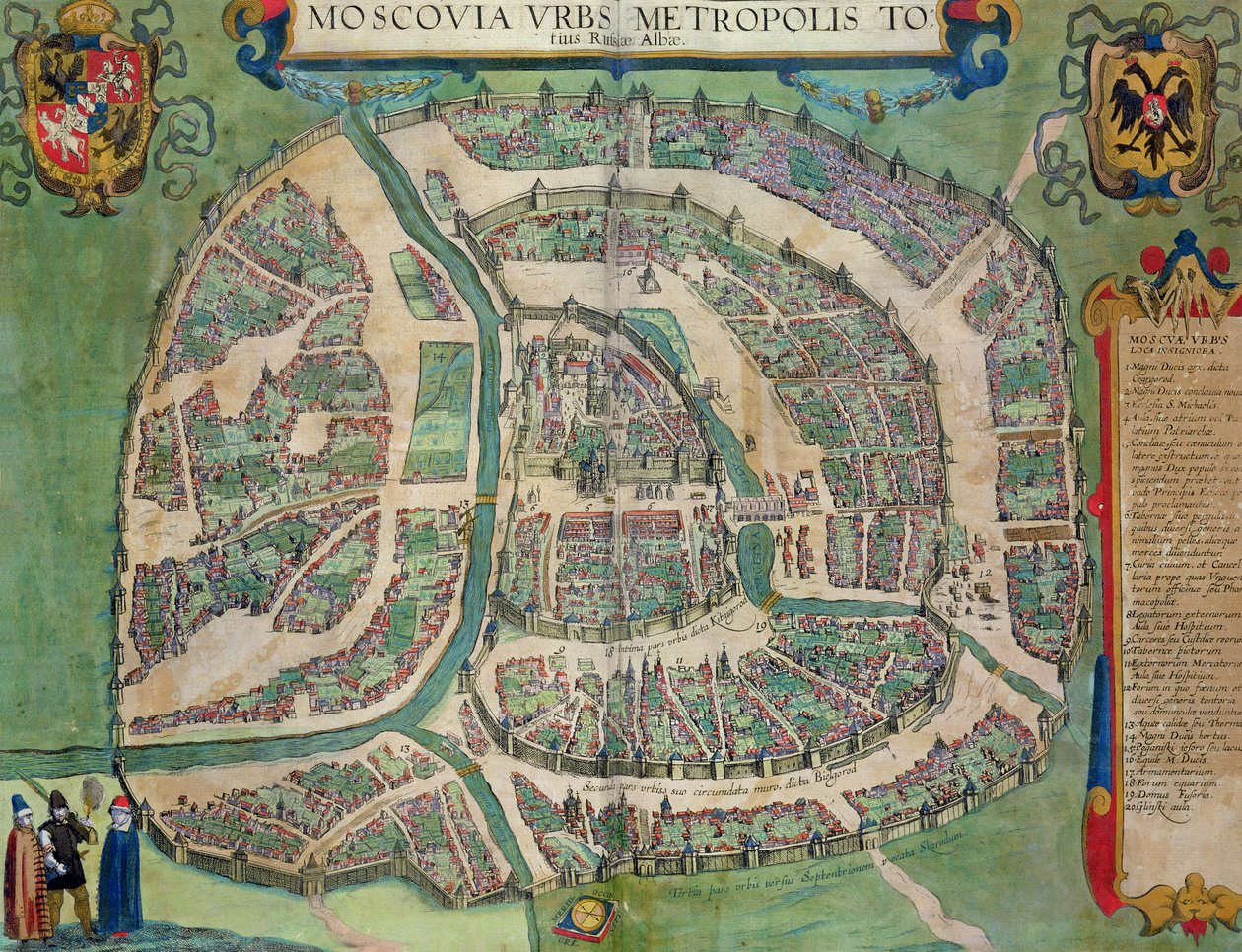 Kort over Moskva, fra 