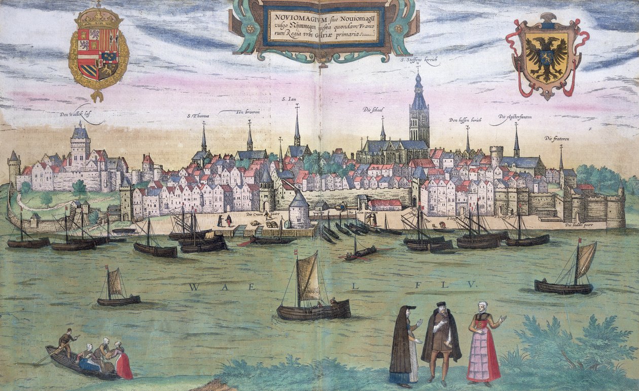 Kort over Nijmegen, fra 