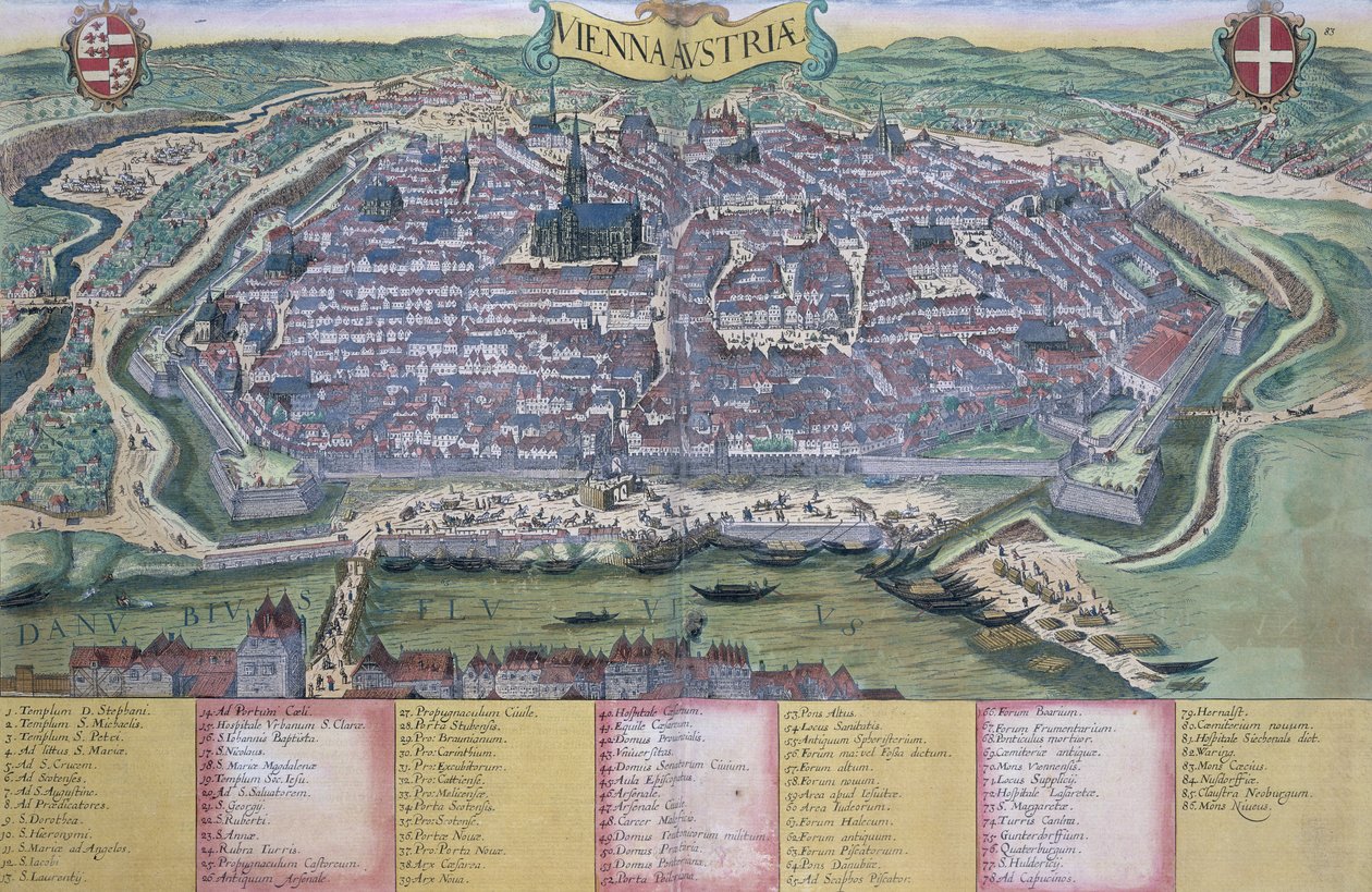 Kort over Wien, fra 