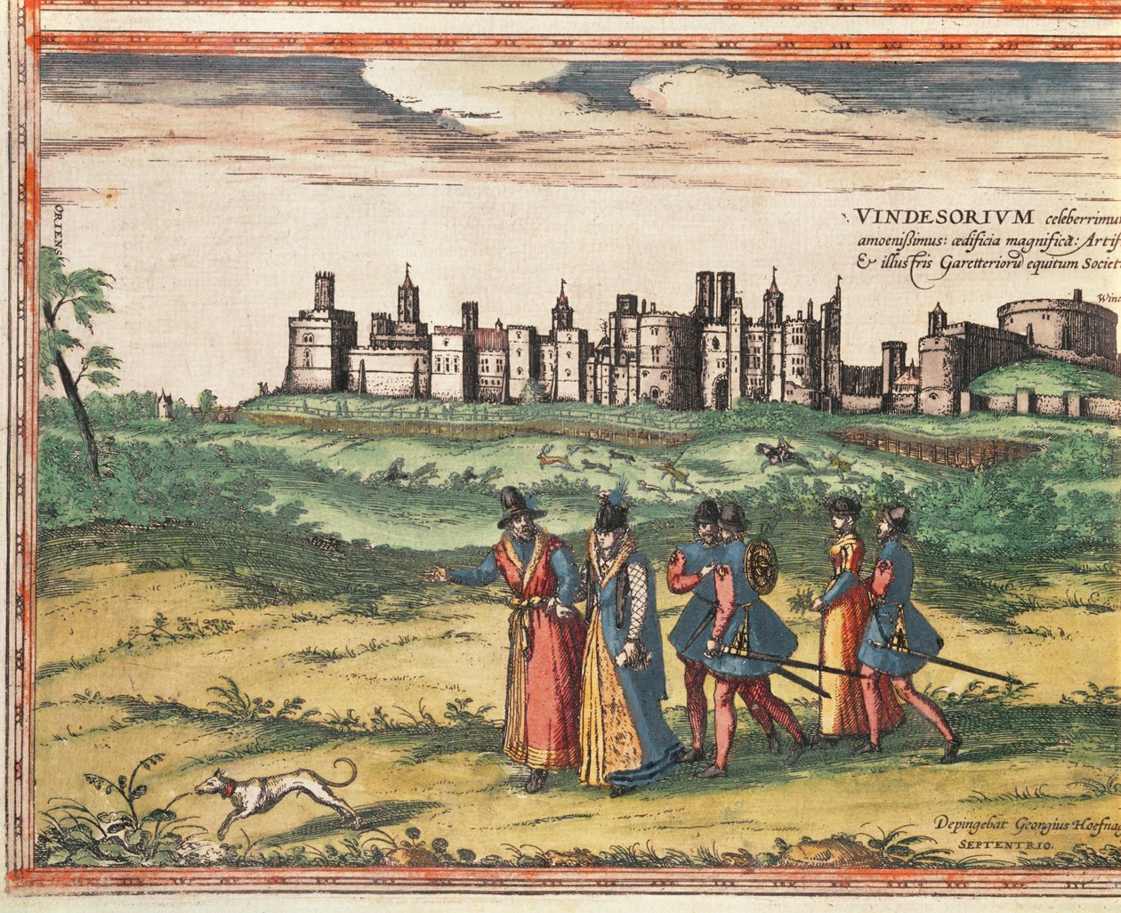 Udsigt over Windsor Castle, fra 