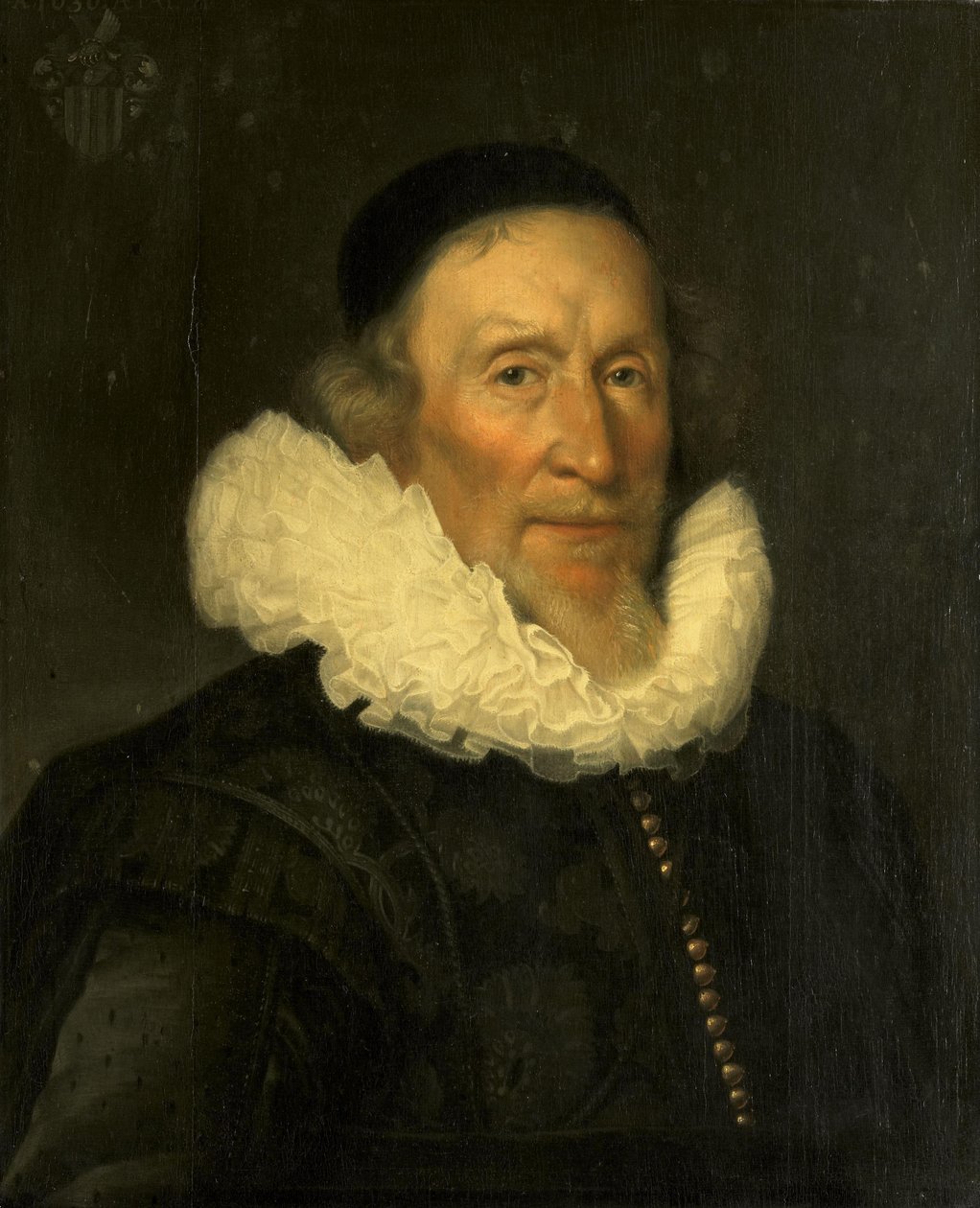 Portræt af Jacob Gerritsz van der Mij (1559/60-1635?) af Joris van Schooten