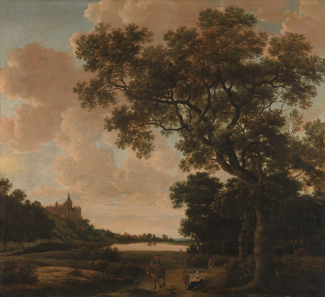 Landskab med Schwanenburg, Cleves af Joris van der Haagen