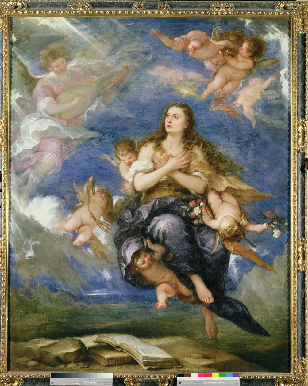 Maria Magdalenes optagelse i himlen af José Antolínez