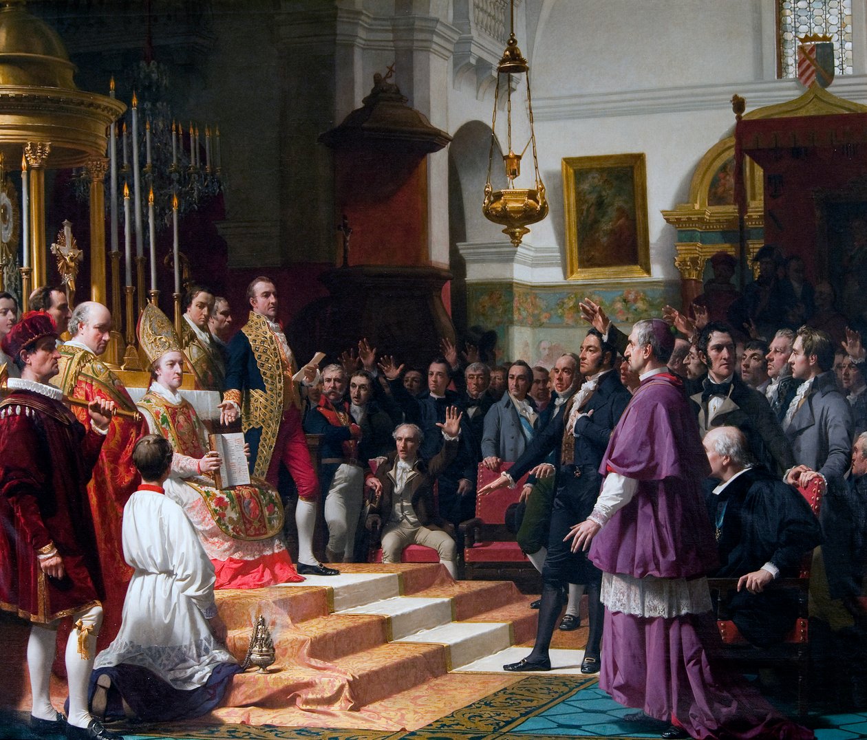Ed af Cortes af Cádiz fra 1810 af Jose Casado del Alisal
