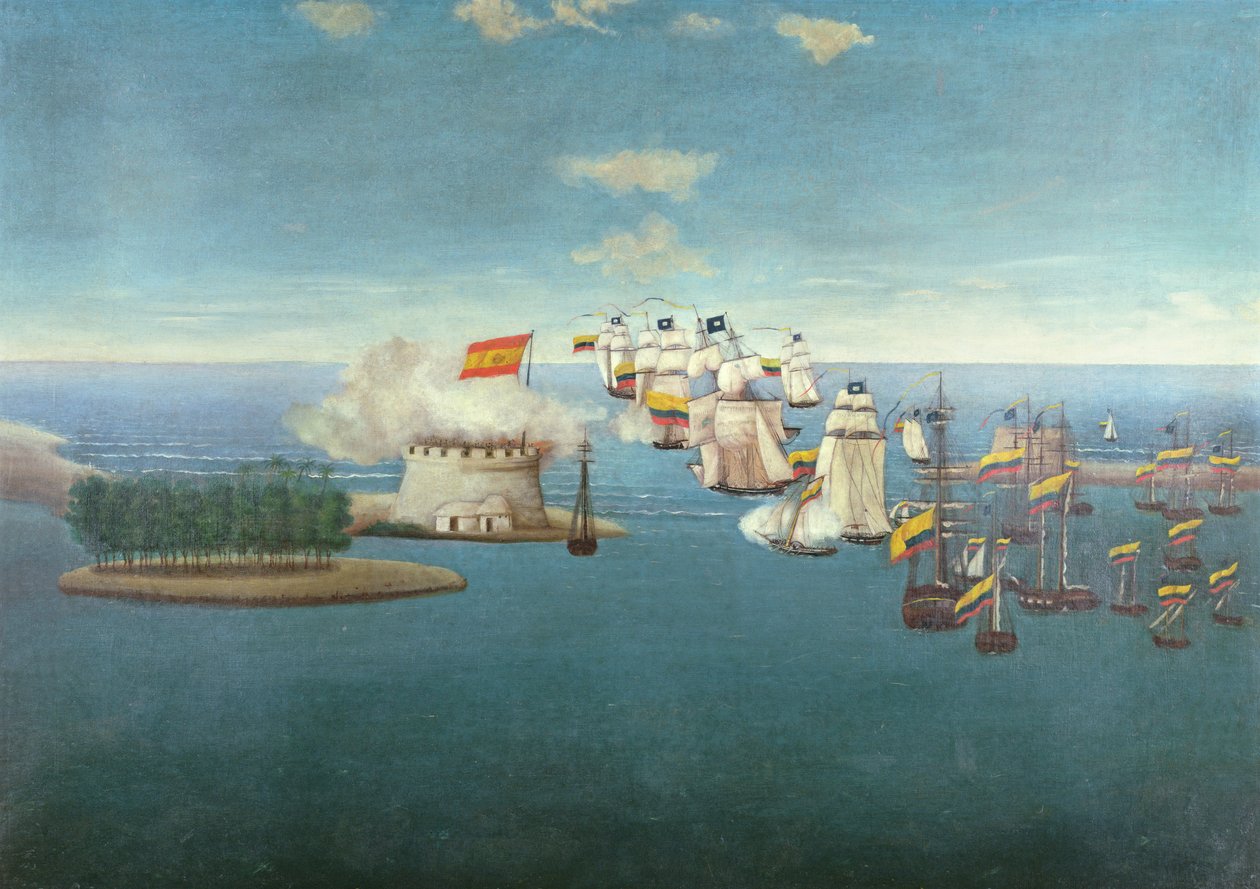 Slaget ved Maracaibo den 24. juli 1823 af José María Espinosa Prieto