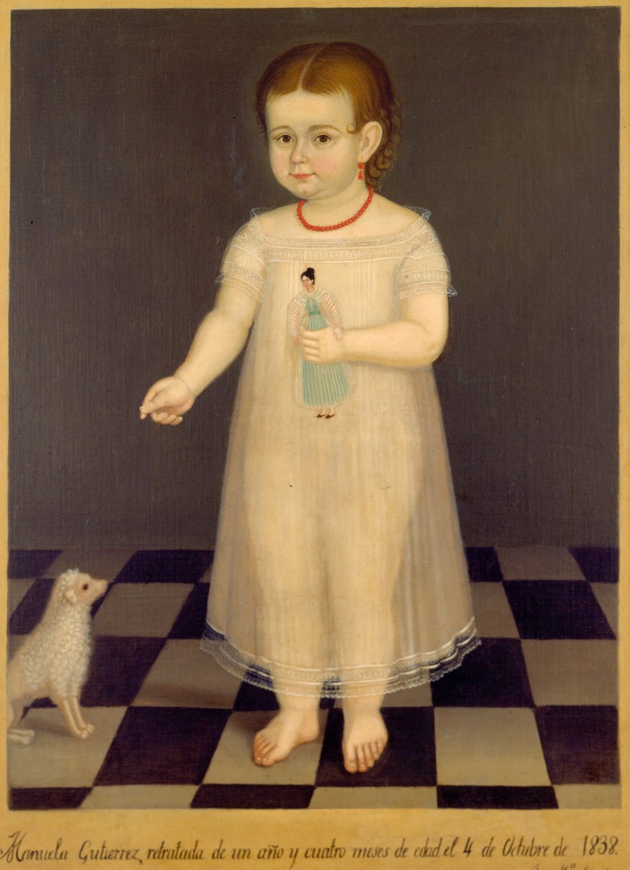 Portræt af Manuela Gutiérrez af José María Estrada