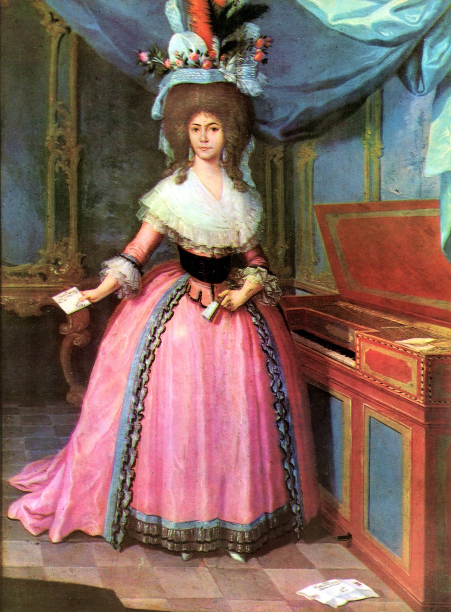 Spansk: Doña Maria Dolores Martinez de Carvajal af José Campeche