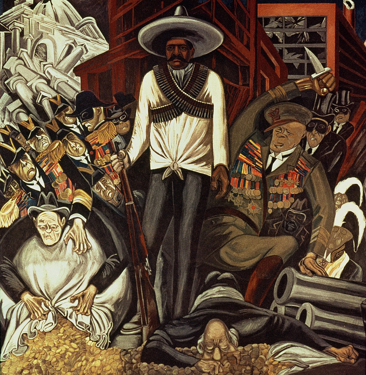 Hispanic-America, fra The Epic of American Civilization af José Clemente Orozco