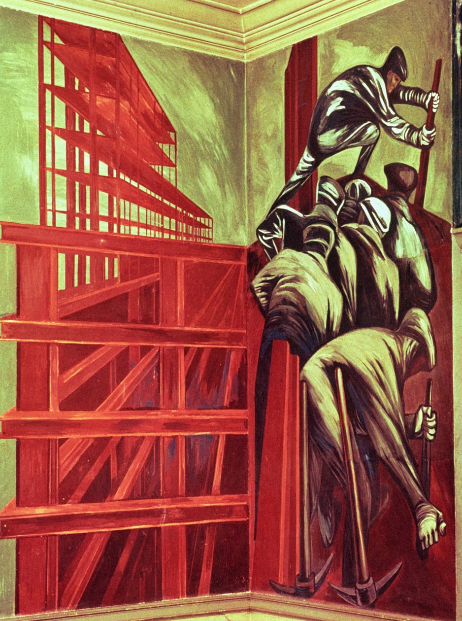 Modern Industrial Man, fra The Epic of American Civilization af José Clemente Orozco