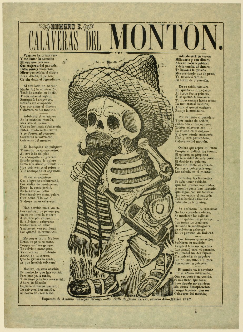 Massernes Calavera, nr. 2 af José Guadalupe Posada