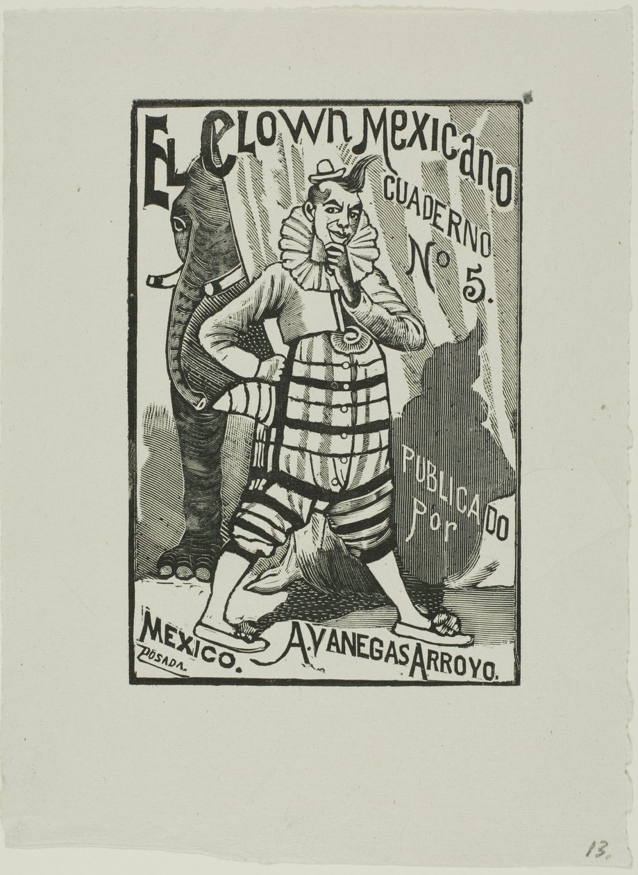 Mexicansk klovn, nr. 5 af José Guadalupe Posada