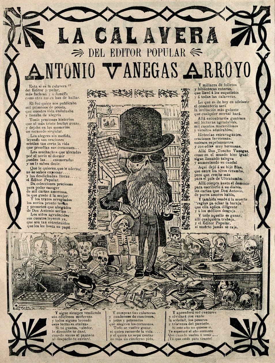 Populær gravering af Jose Guadalupe Posada af José Guadalupe Posada