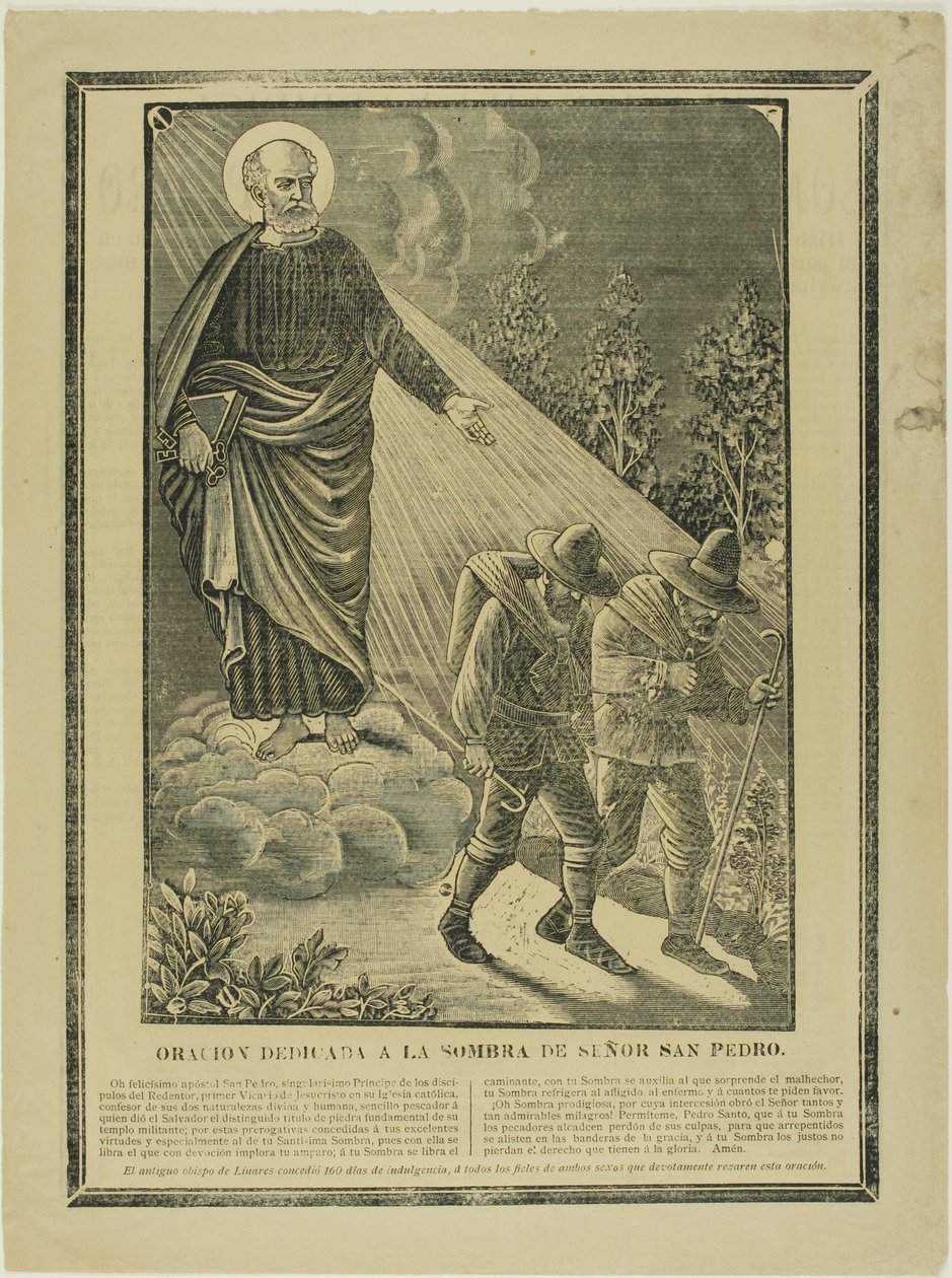 Bøn dedikeret til Sankt Peters skygge af José Guadalupe Posada