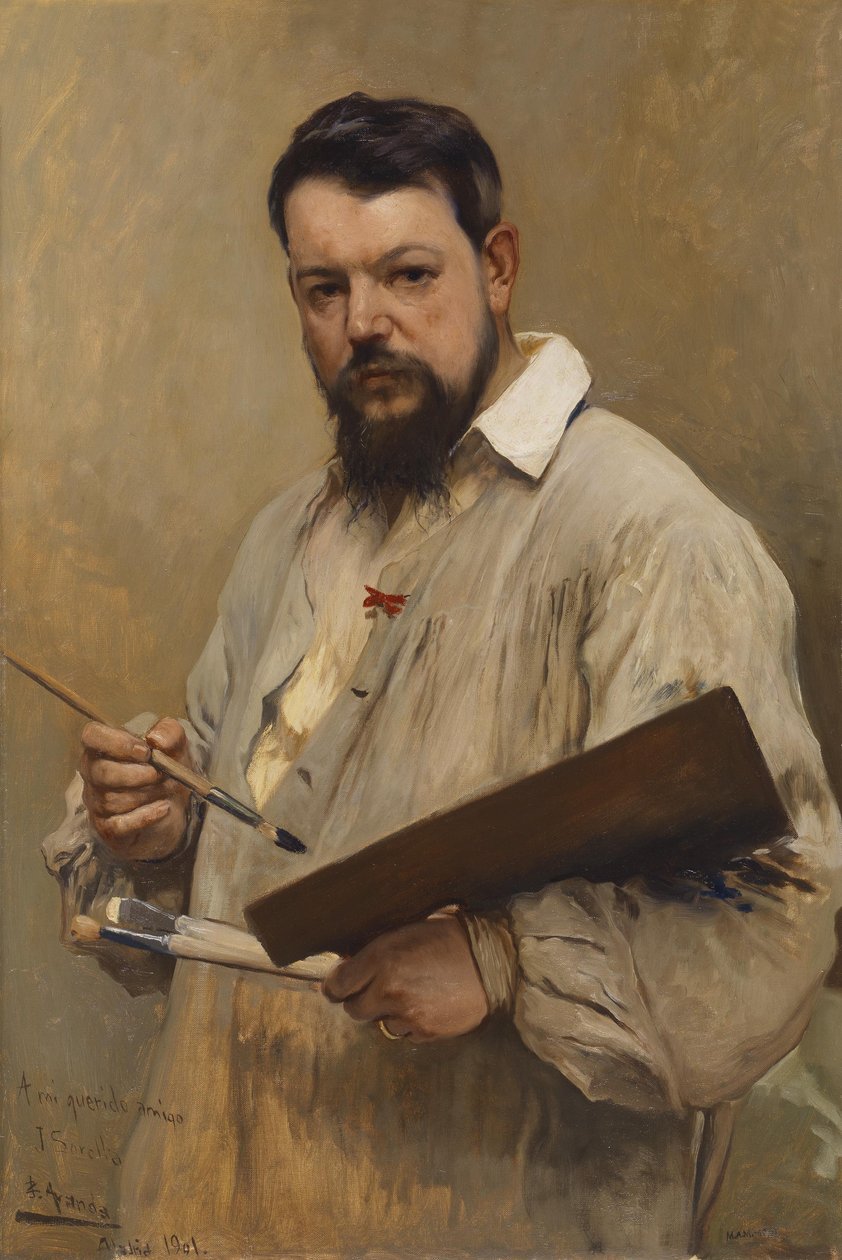 Spansk: El pintor Joaquín Sorolla Maleren Joaquin Sorolla af José Jiménez Aranda