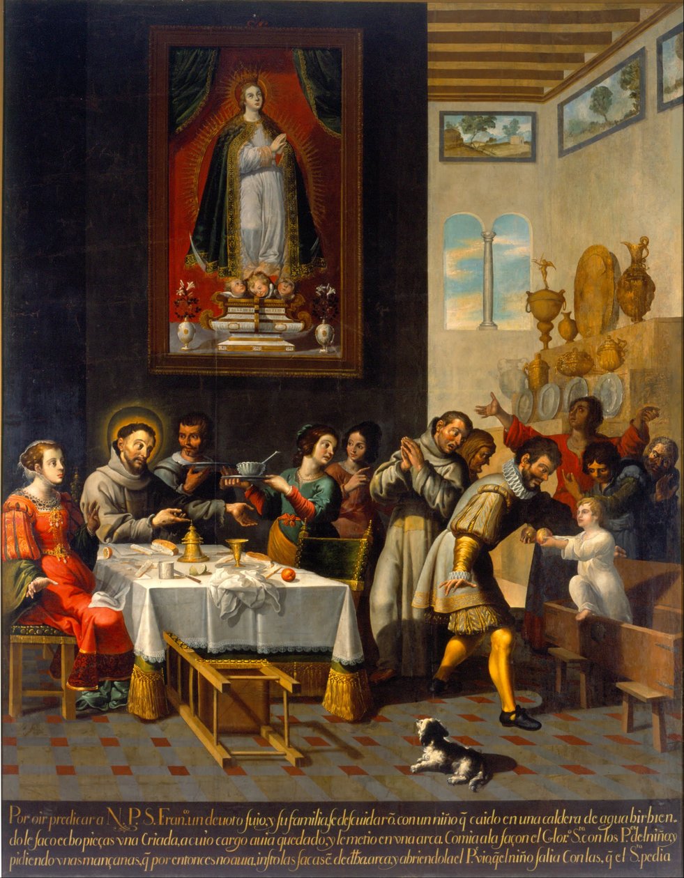 Miraklet af Saint Fruncís af Assisi af José Juárez