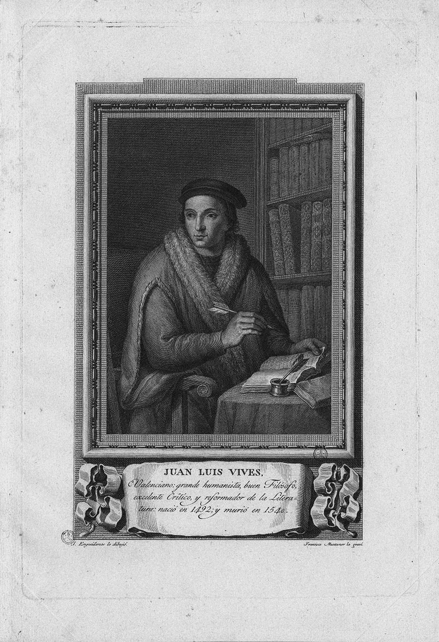 Portræt af Juan Luis Vives 1492-1540, 1791 af Jose Lopez Enguidanos