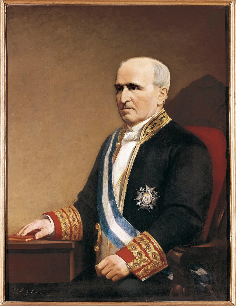 Portræt af politikeren Francisco Santa Cruz af José María Galván y Candela