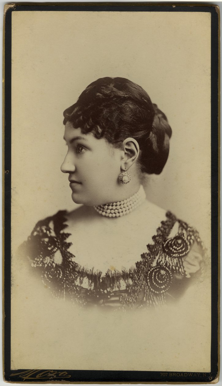 Mrs William Astor (sepia print) af José Maria Mora
