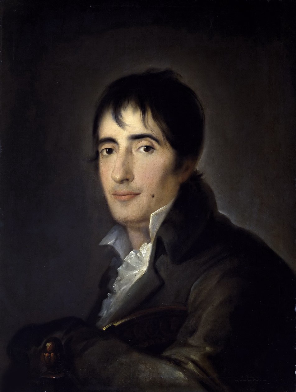 Portræt af digteren Manuel José Quintana 1772-1857, 1806. af José Ribelles y Helip