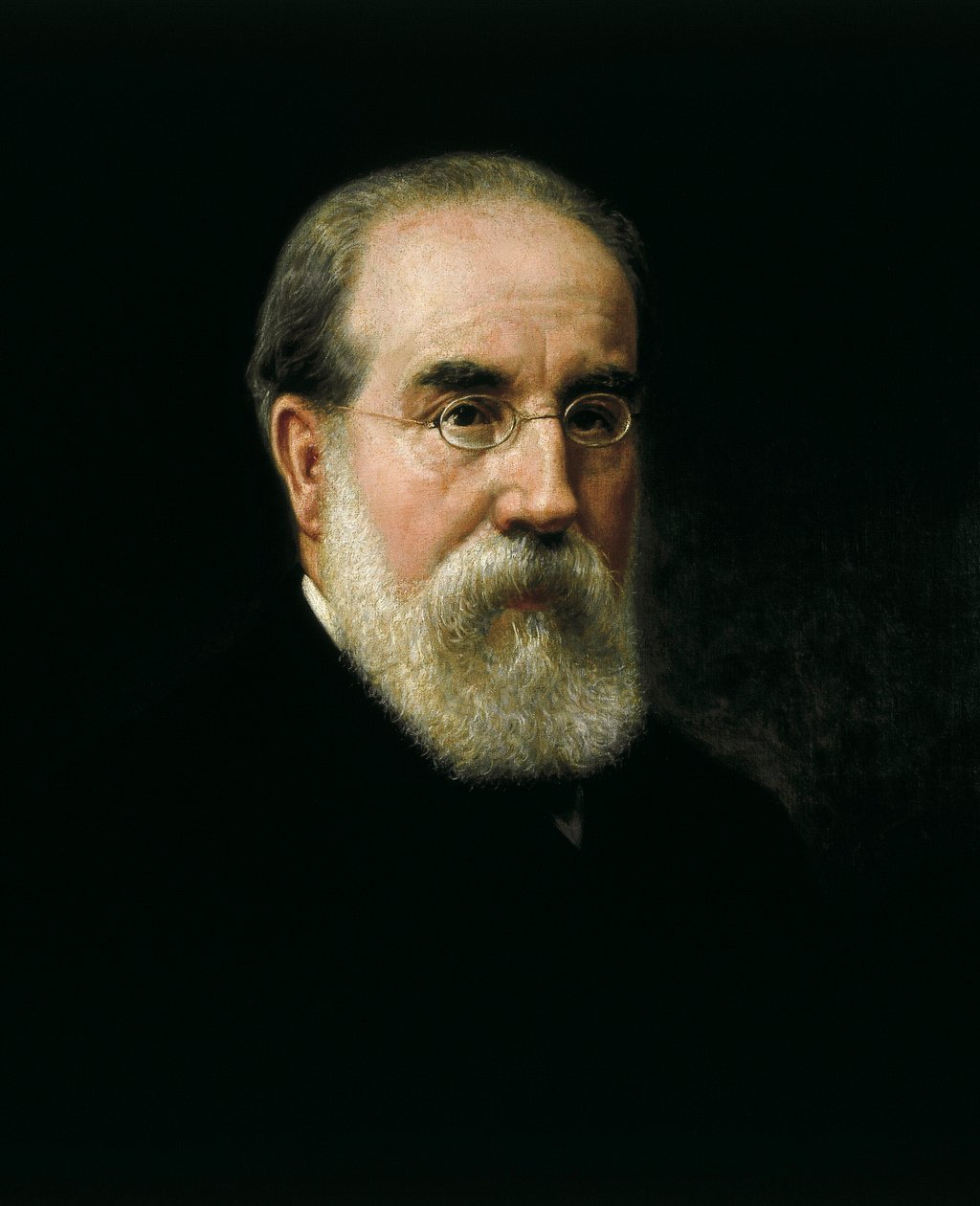 Portræt af Francisco Pi i Margall (1824-1901) spansk statsmand og forfatter (1824-1901) af José Sánchez Pescador