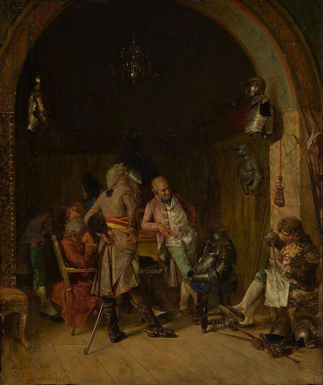 Undersøgelse af antikke våben, 1870. af José Villegas Cordero