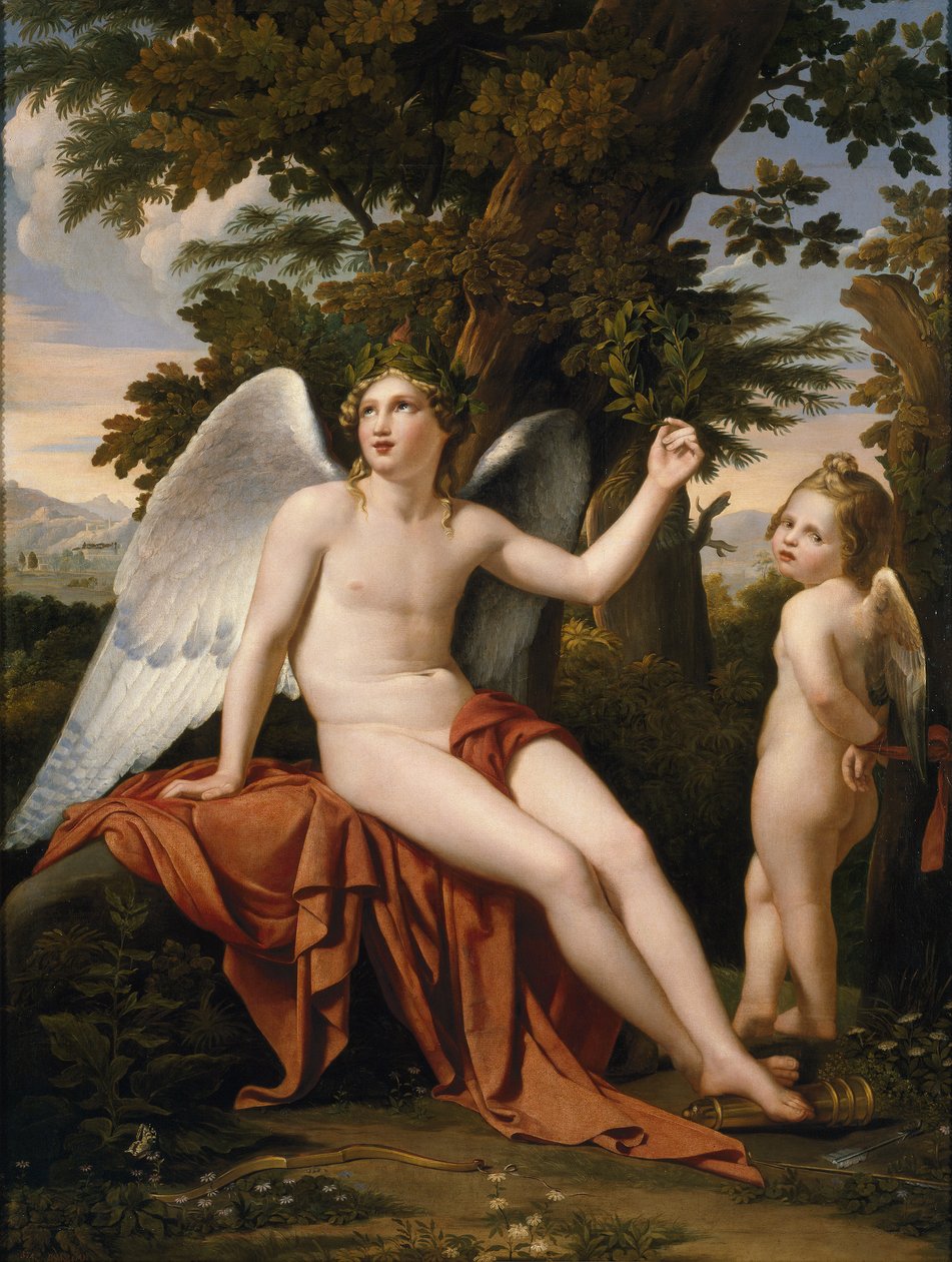 Guddommelig kærlighed og profan kærlighed. af José de Madrazo y Agudo