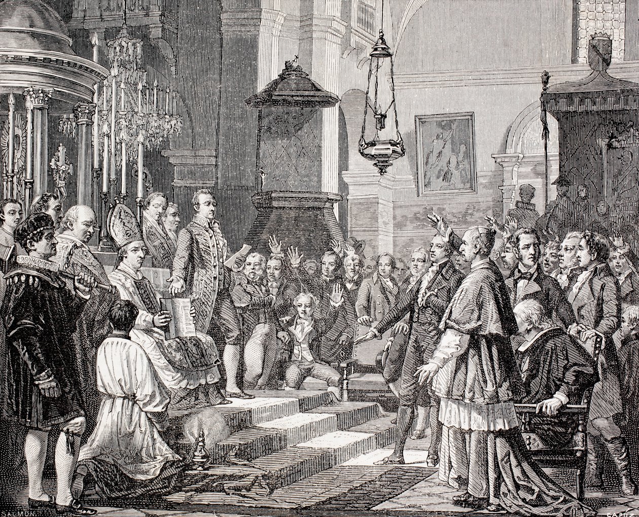 Indlæg af deputerede under åbningsmødet i Cortes of Cadiz, Spanien, 1810, fra 