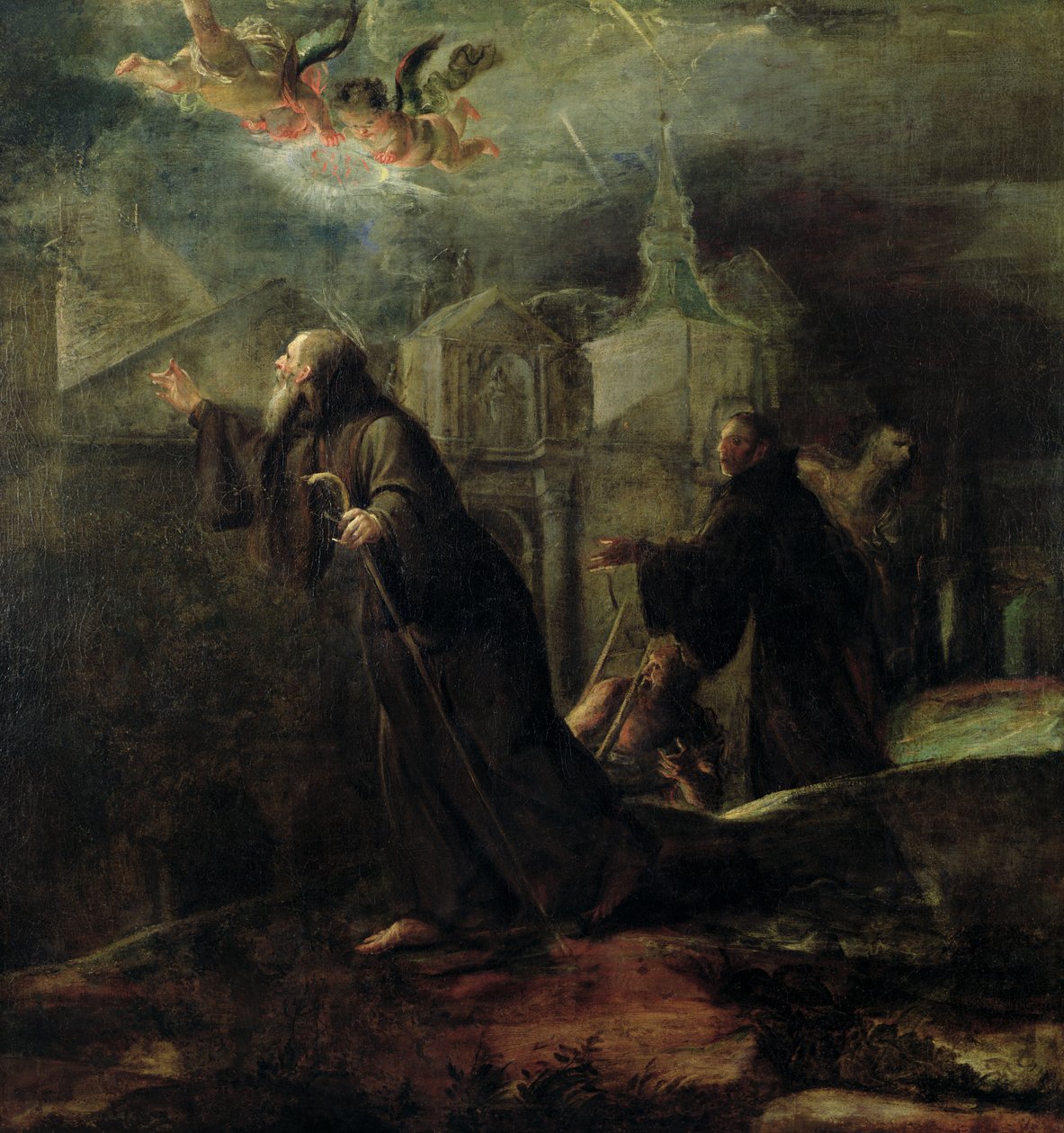 Visionen om den hellige Frans af Paola af Jose Jimenez Donoso