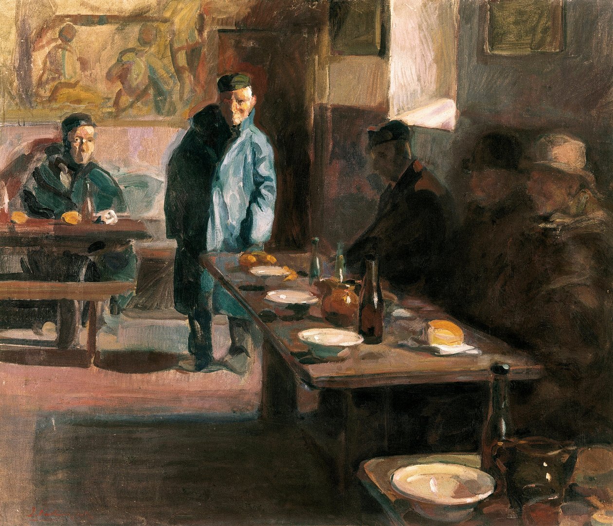 Måltidet har suppe suppe. Maleri af Jose Benlliure Ortiz (1884-1916). Olie på lærred. Museum of Fine Arts Saint Pius V, Valencia. af Jose Benlliure Ortiz