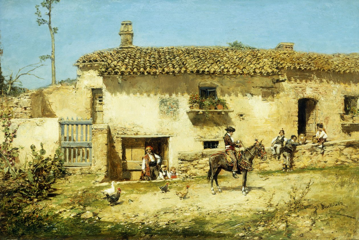 En spansk gård af Jose Benlliure y Gil