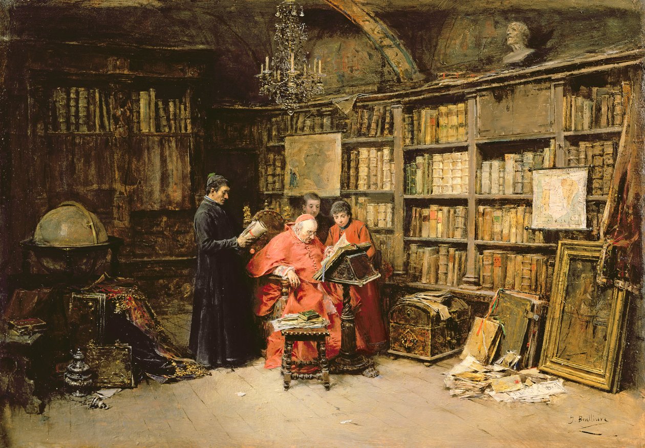I kardinalens arbejdsværelse af Jose Benlliure y Gil