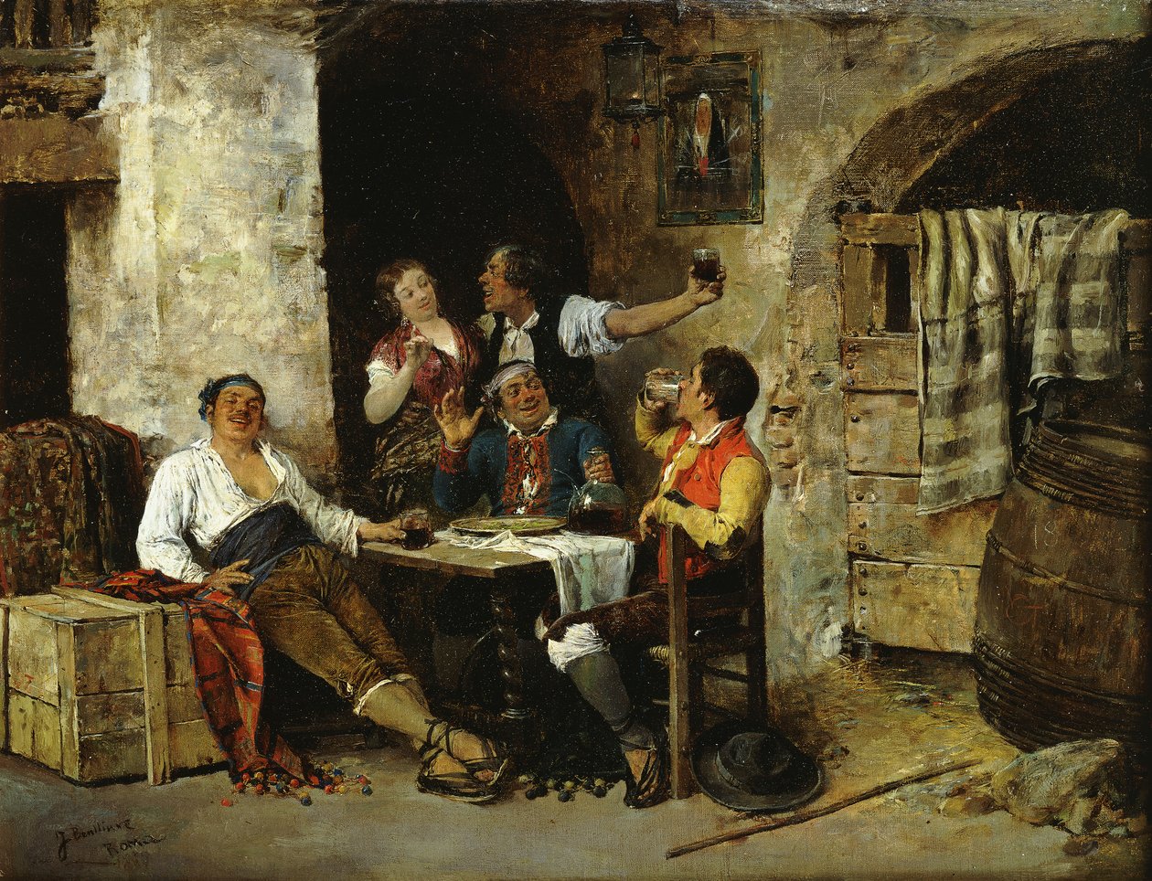 I Værtshuset af Jose Benlliure y Gil