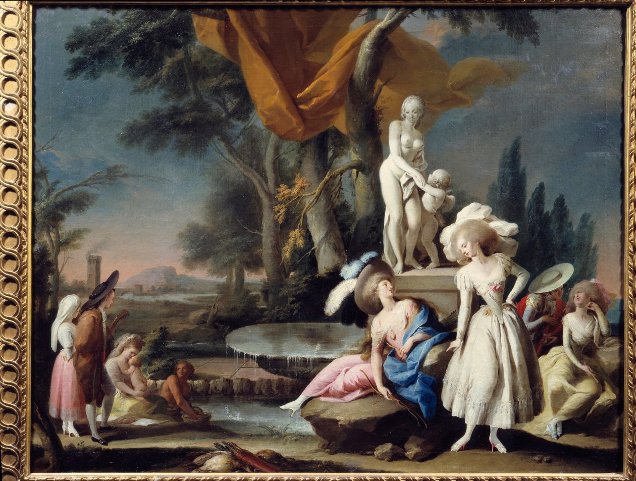 Afskalning. Maleri af Jose Camaron Y Boronat (1730 - 1803) af Jose Camaron