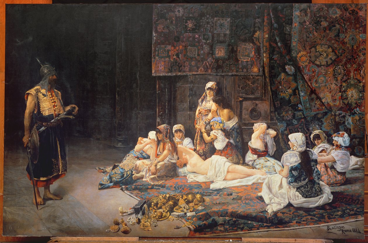 I Harem, 1884 af Jose Gallegos Arnosa