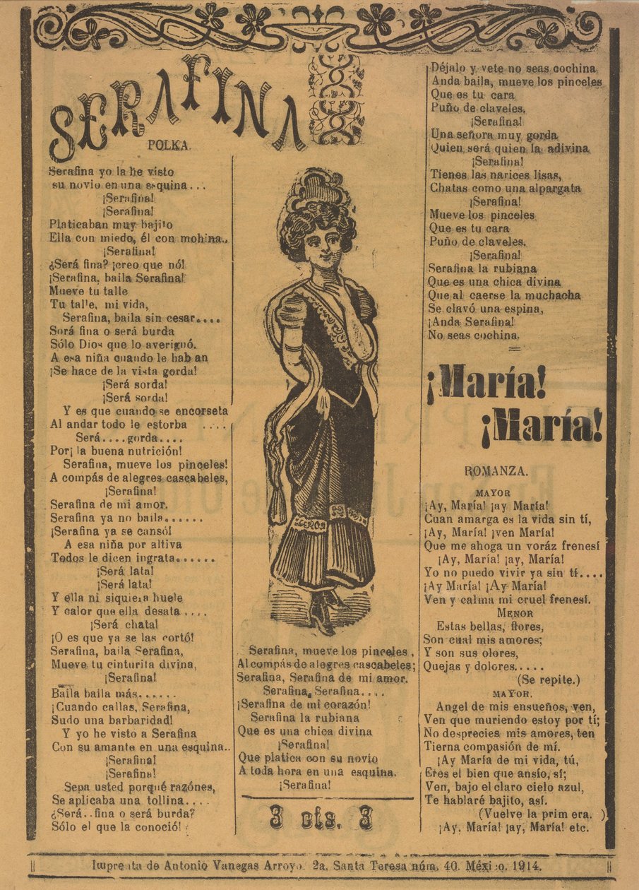 Serafina af José Guadalupe Posada