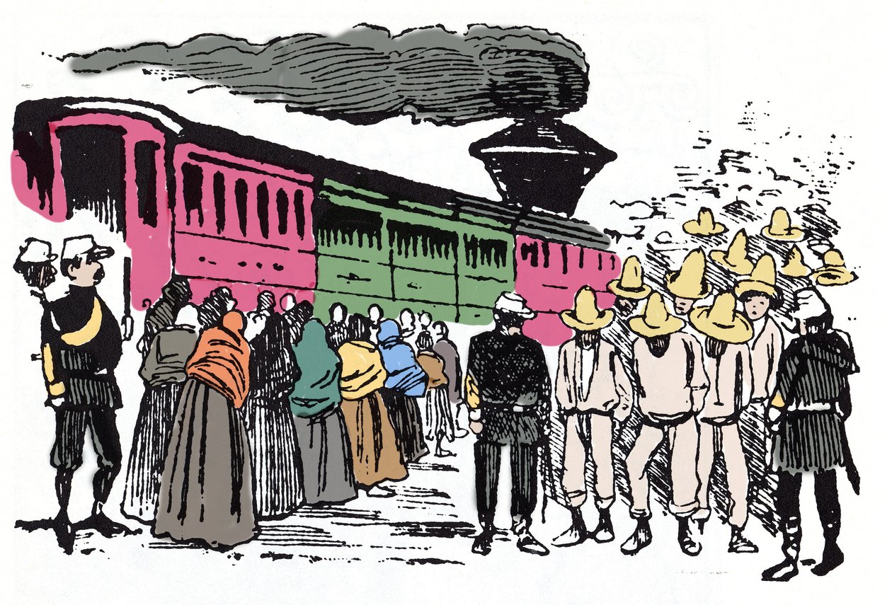 Den mexicanske revolution (1910-1920): Xylografi af Jose Guadalupe Posada (1852-1913) af José Guadalupe Posada