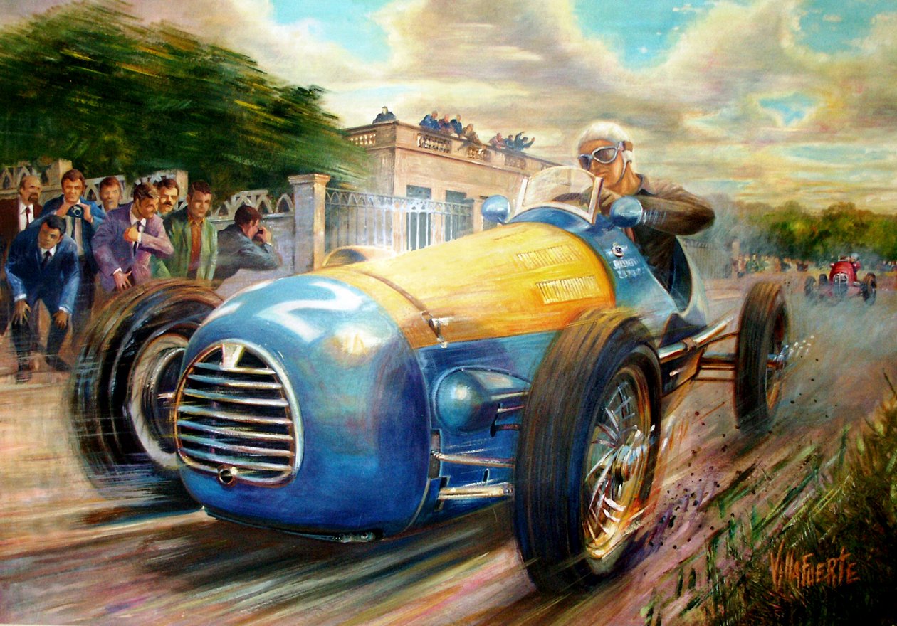 Juan Manuel Fangio Formel 1 verdensmesterskab af Jose Maria Villafuerte
