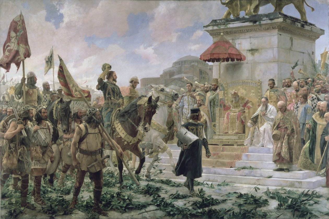 Roger de Flors (1280-1307) ankomst til Konstantinopel i 1303 med 8000 