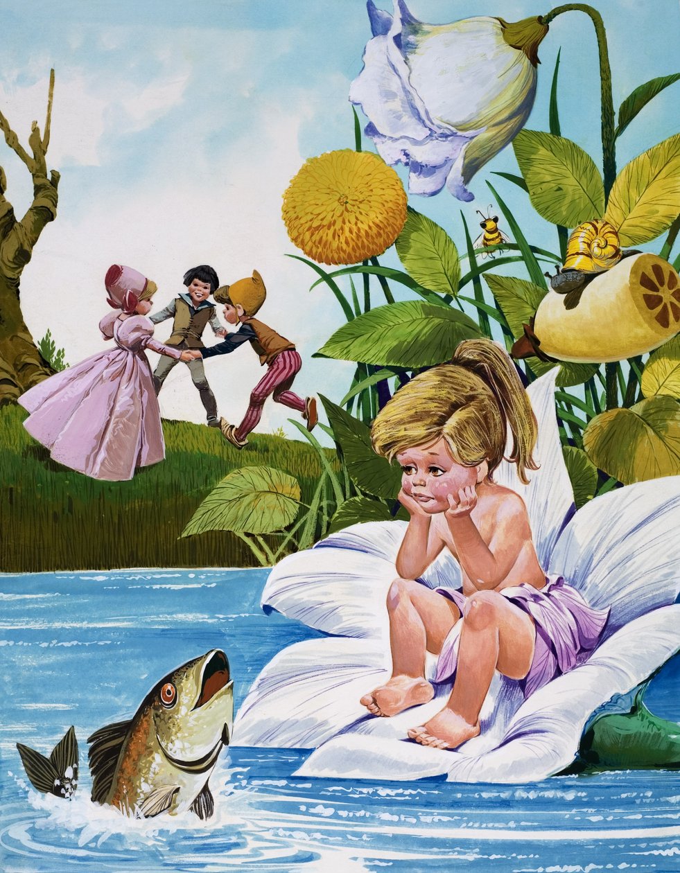 The Fairy Child (gouache på papir) af Jose Ortiz