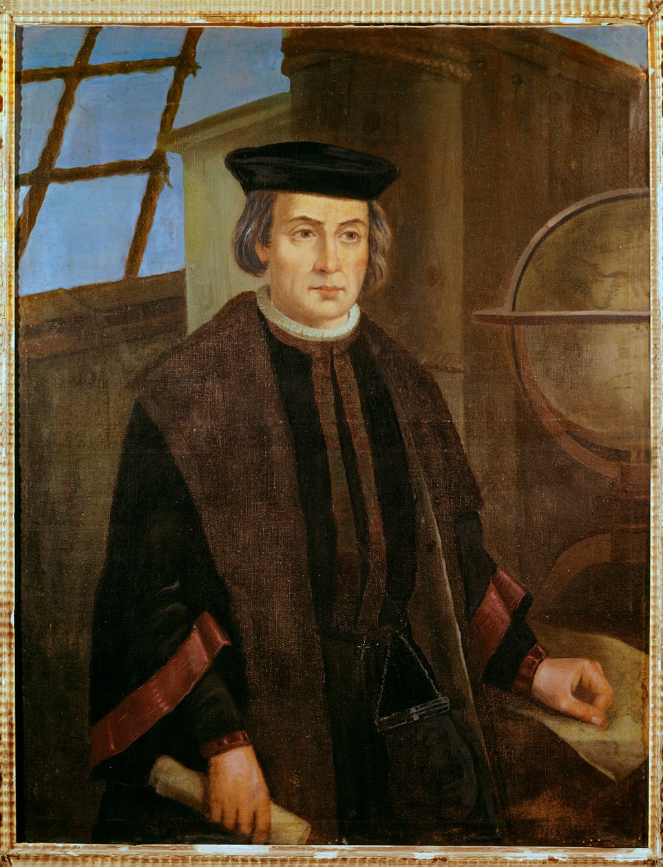 Portræt af Christopher Columbus (Christopher Columbus, Cristoforo Colombo af Jose Roldan