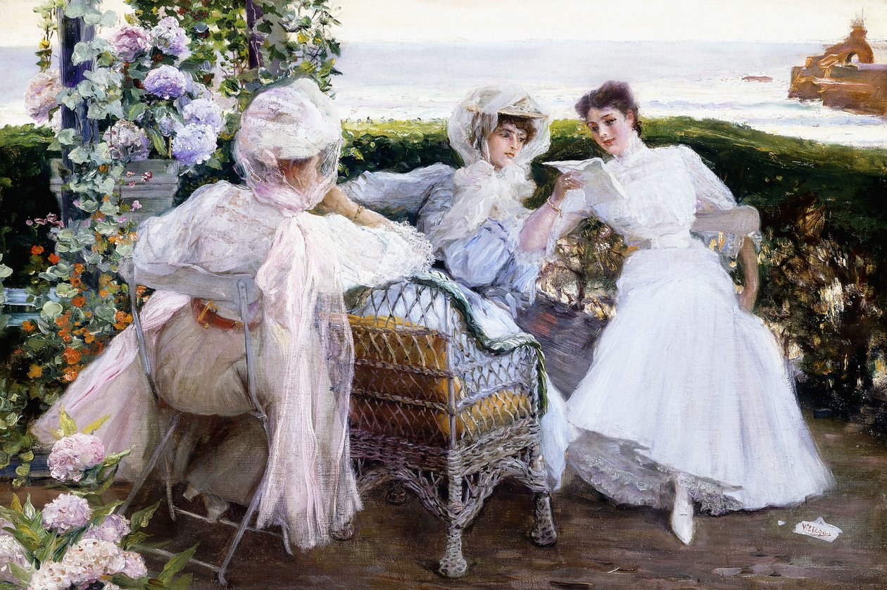 Brevet, ca. 1903-1910 (olie på lærred) af Jose Villegas Cordero