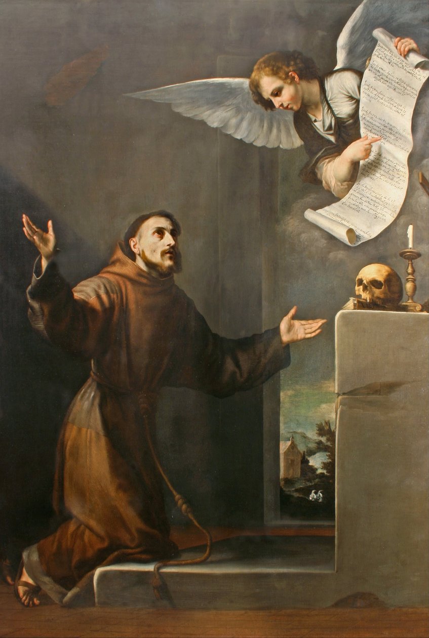 Saint Francis modtager Stigmata, første tredjedel af det 17. århundrede. af Jose de Ribera