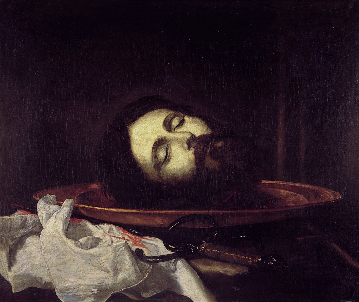 Johannes Døberens hoved af Jose de Ribera