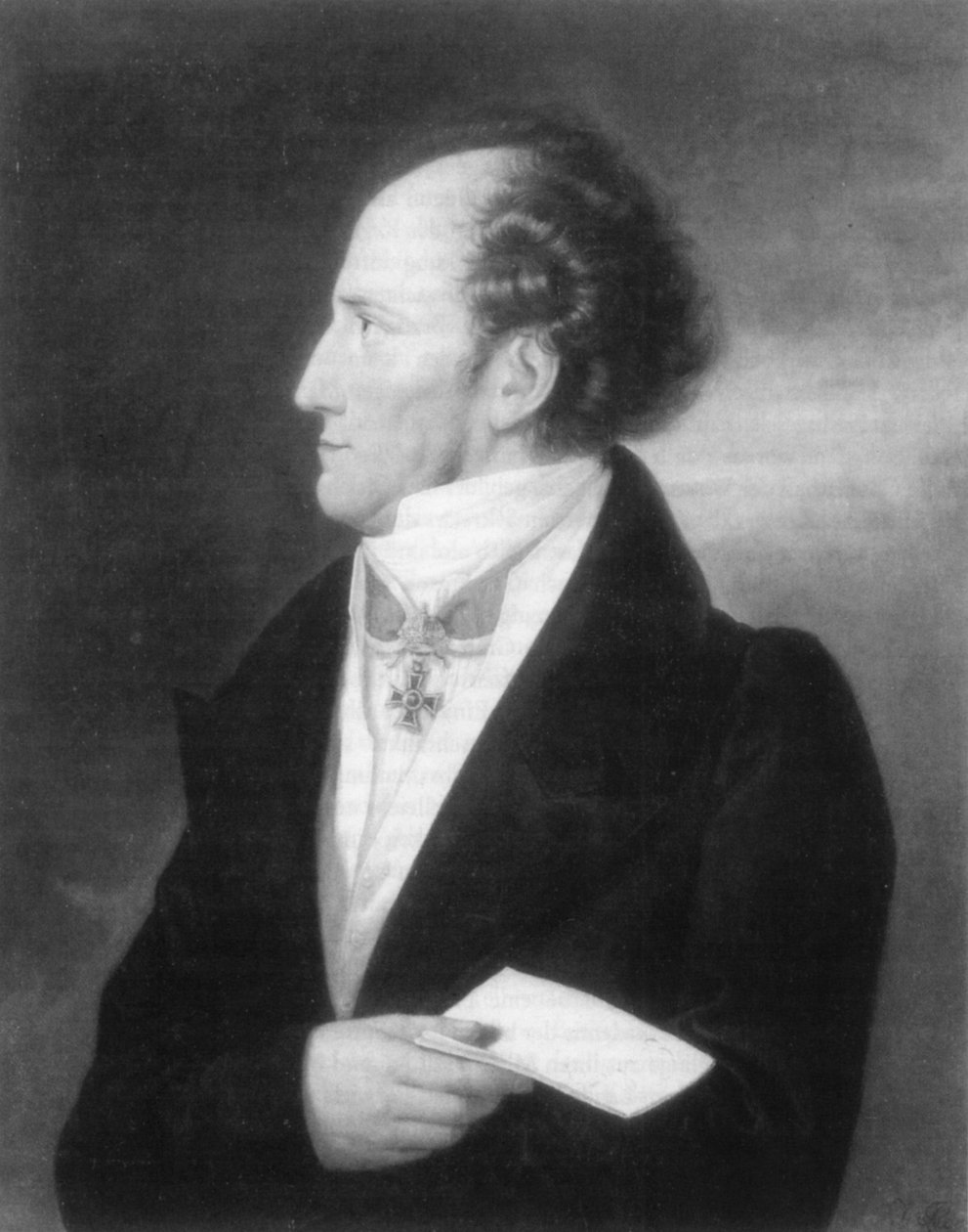 Portræt af Franz Josef von Sternberg-Manderscheid af Josef Lavos