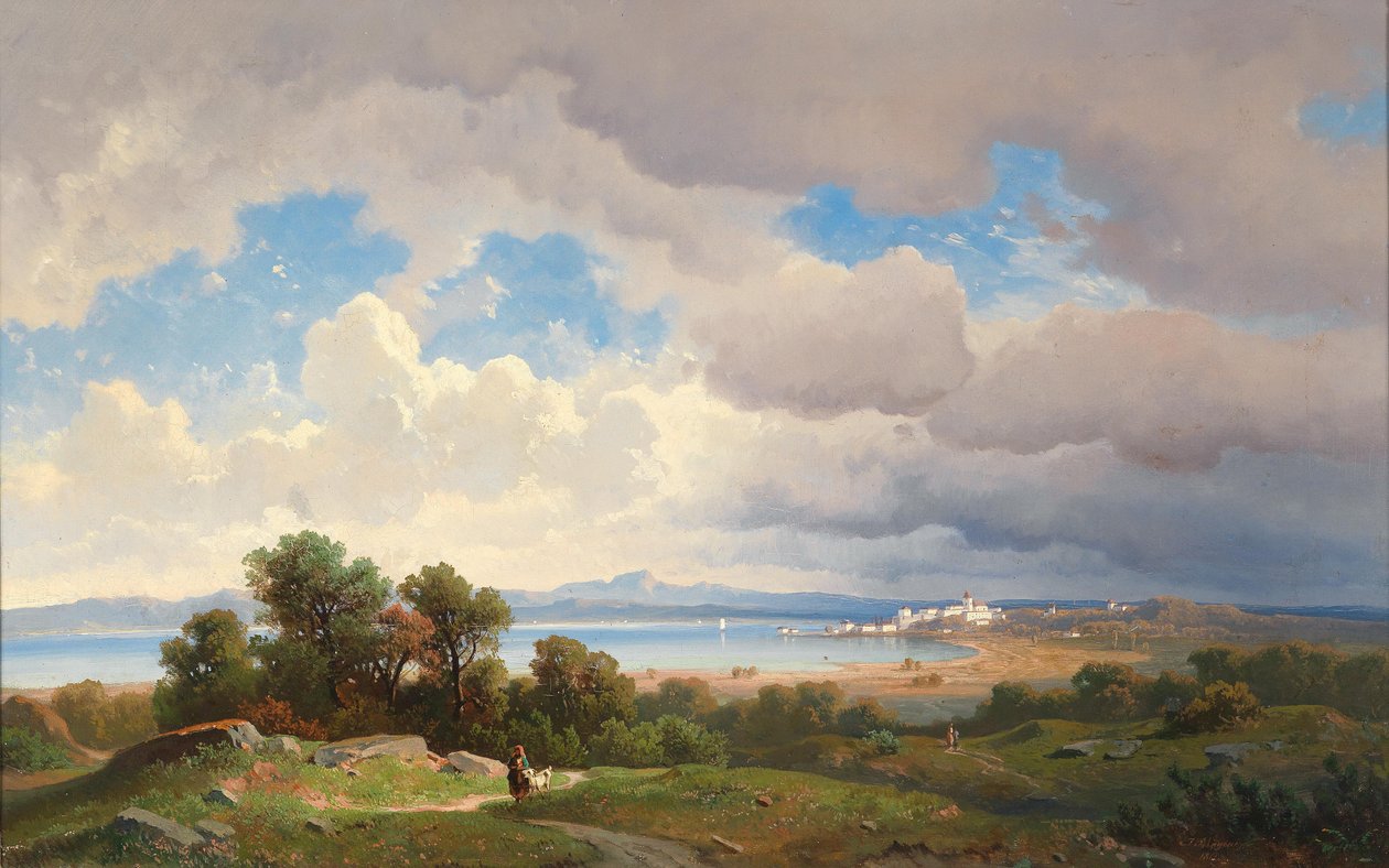 Udsigt over Ammersee af Josef Mayburger