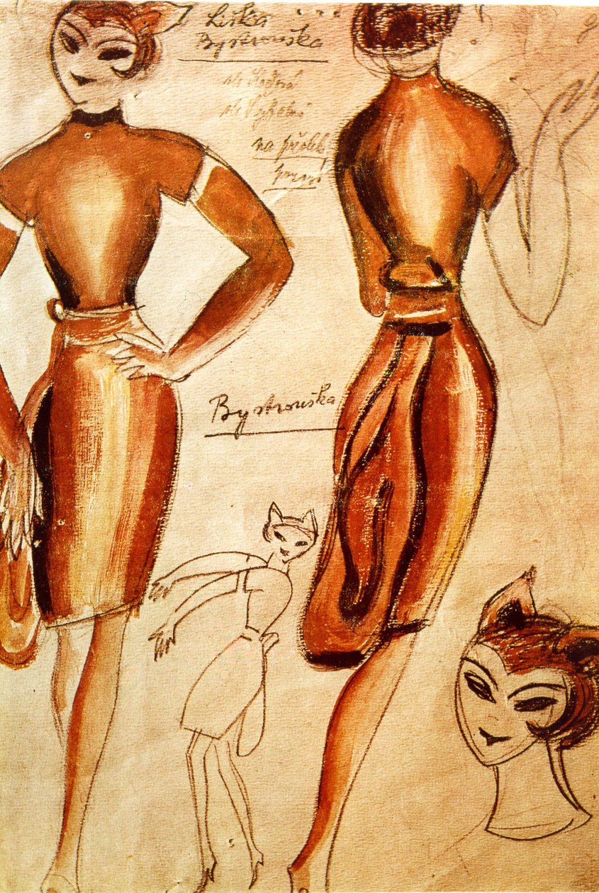 Leos JANACEK opera The Cunning Little Vixen Kostumedesign af Josef Capek (1887-1945) til Prag-premiere af Josef Čapek