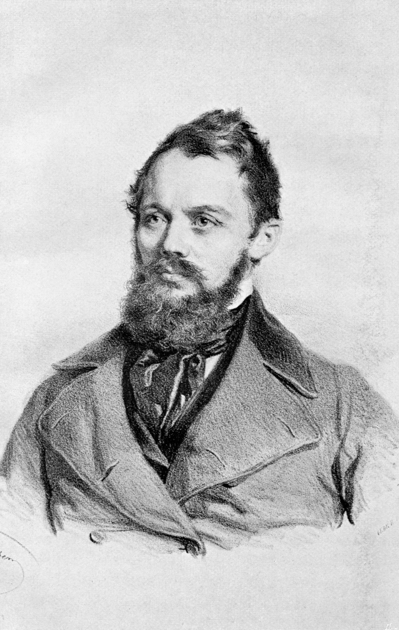 Heinrich Laube af Josef (after) Kriehuber